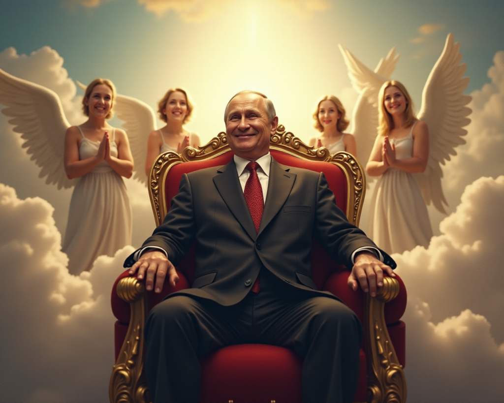 Vladimir Putin in heaven