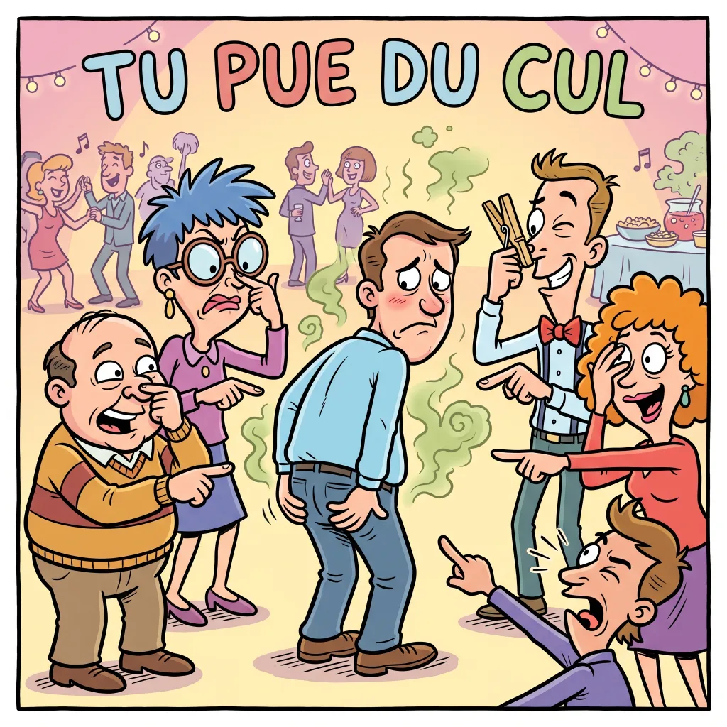 Cartoon hilarant sur la puanteur
